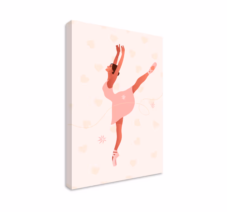 Balerina kukilla ballerina canvas - Tenstickers