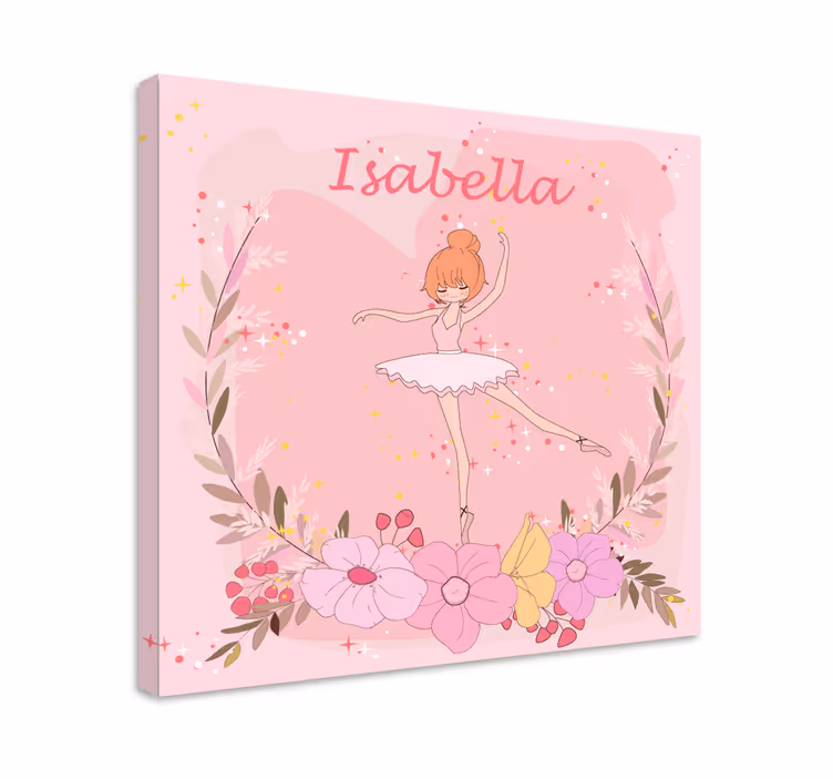 Bailarinas de estrellas con nombre ballerina canvas - Tenstickers