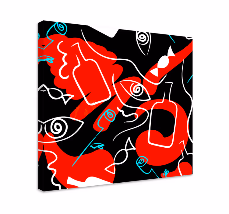 Arte joan miró taide canvas - Tenstickers