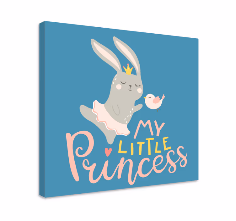 Söpö jänöprinsessa peura canvas taulu - Tenstickers