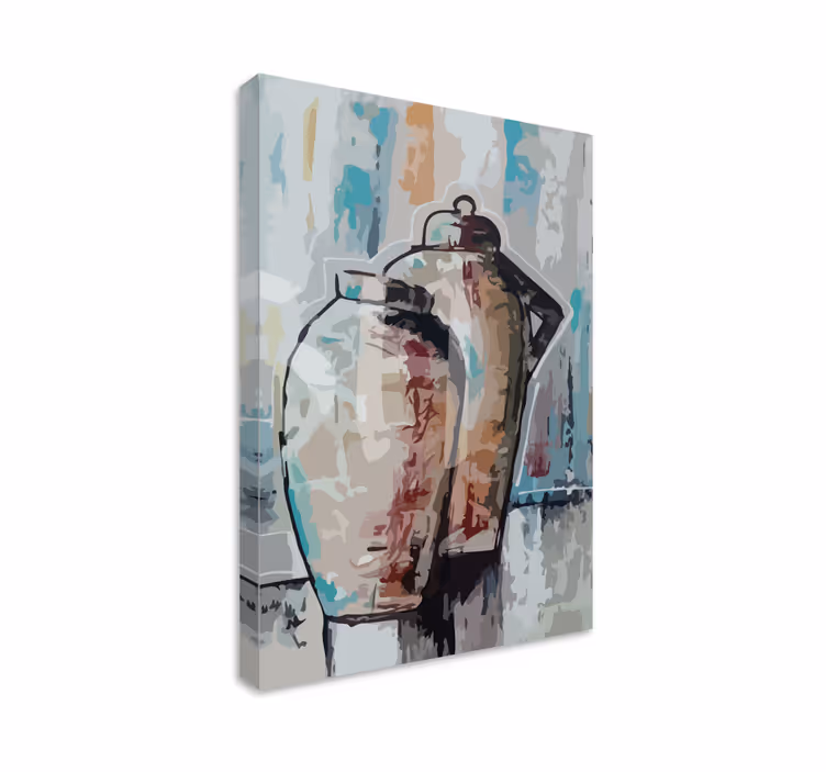 Vintage savivaseet koriste canvas taulu - Tenstickers