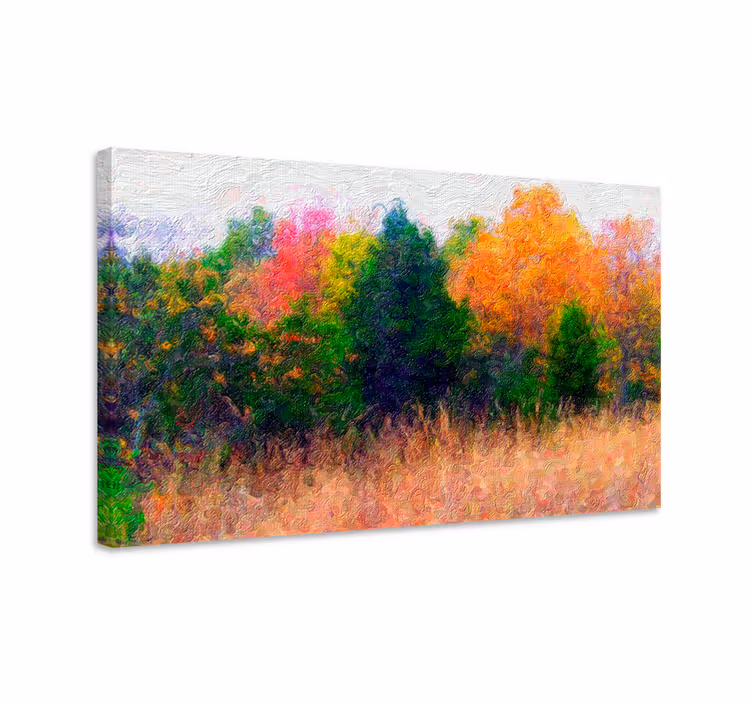 Värikäs syksyinen maisema canvas taulu - Tenstickers