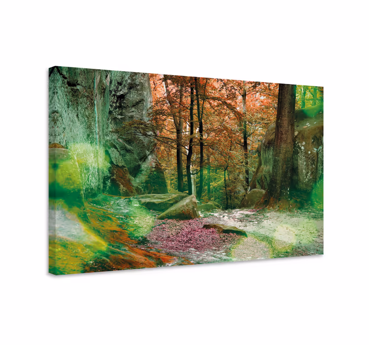Metsäpolku maisema canvas taulu - Tenstickers