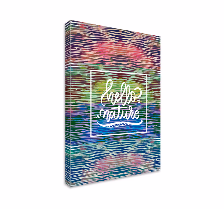Tervehdys luonto canvas taulu sanonnat - Tenstickers