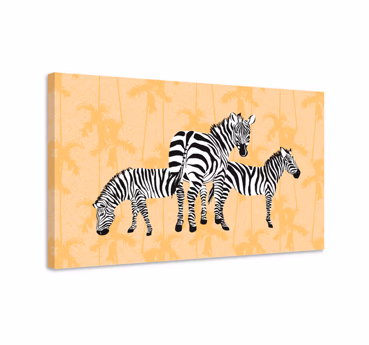 Kämmenet ja seepra canvas - Tenstickers