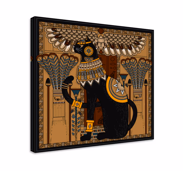 Egyptiläinen kissa kissa canvas - Tenstickers