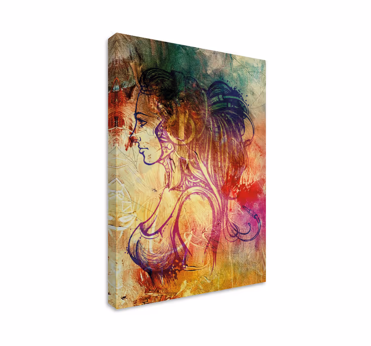 Elegantti profiilivaihe canvas taulu - Tenstickers