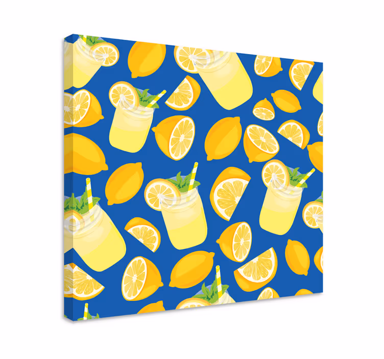 Limonadi ja sitrushedelmät hedelmä canvas taulu - Tenstickers
