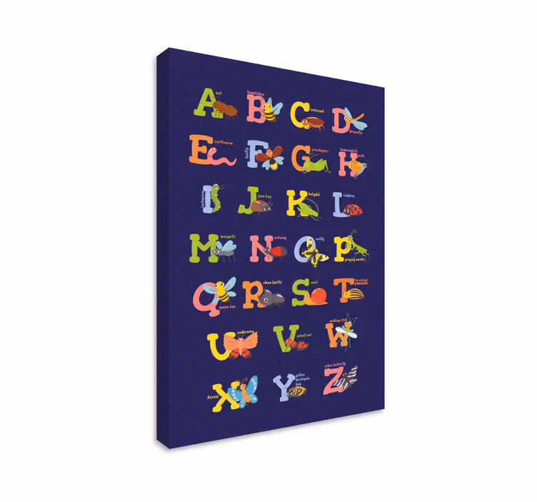 Englannin aakkoset aakkos canvas - Tenstickers