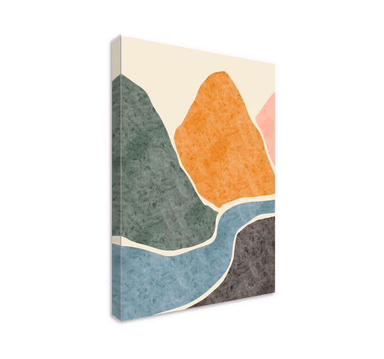 Pintura moderna abstrakti olohuone canvas - Tenstickers