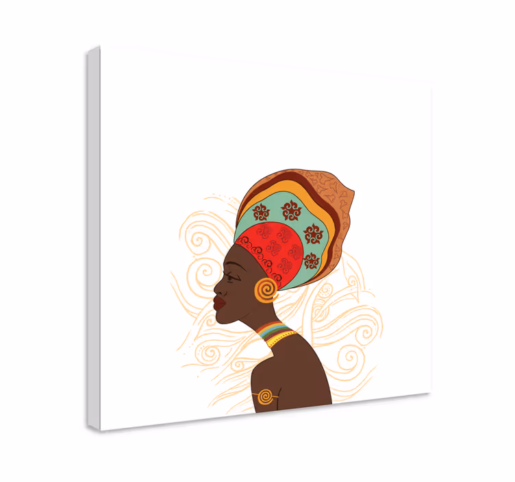 Moderni afrikka toimisto canvas - Tenstickers