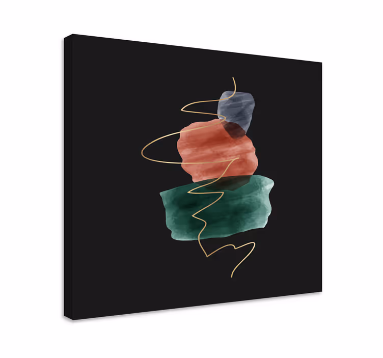 Moderni canvas taulu abstraktit kivimuodot - Tenstickers