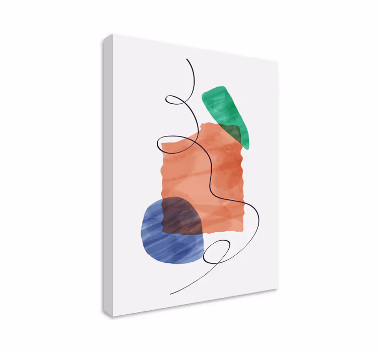 Moderni canvas taulu abstrakteista muodoista - Tenstickers