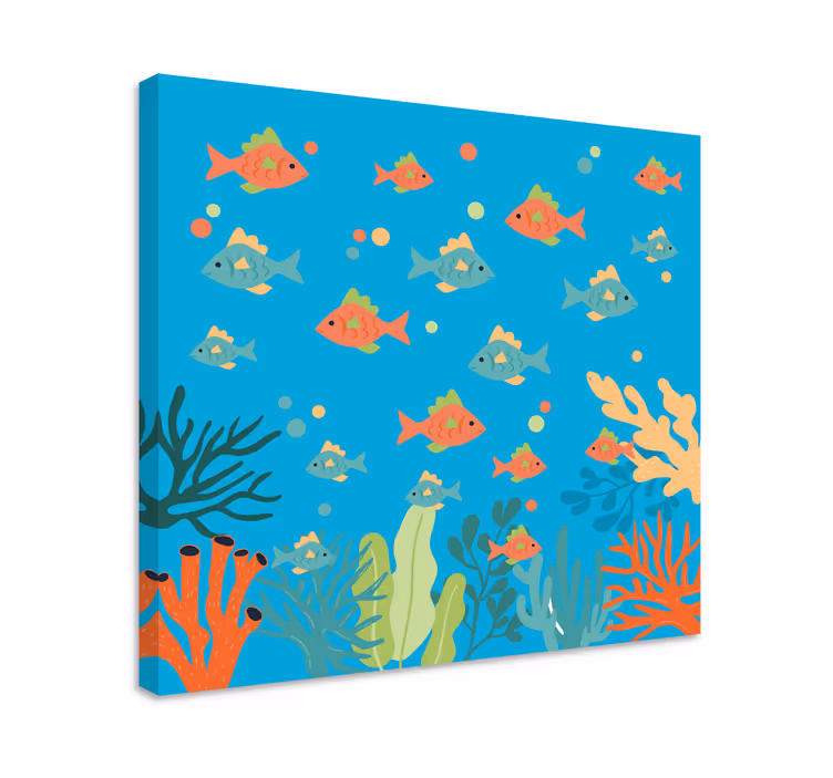 Värikäs meriseikkailu canvas taulu - Tenstickers