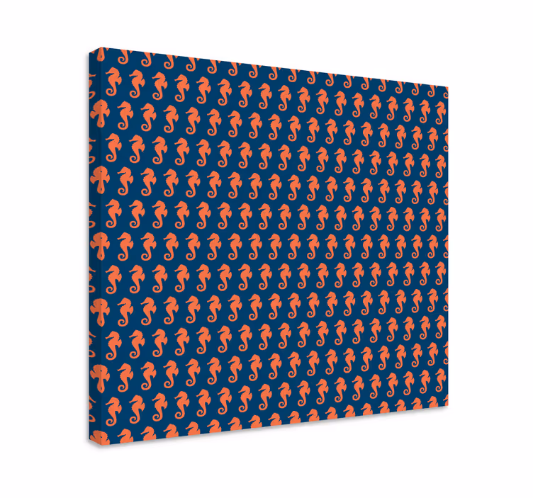 Moderni canvas taulu merihevosen toistuva kuvio - Tenstickers
