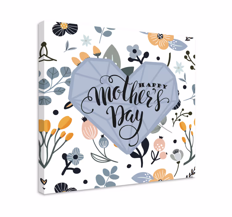Äidinpäivän ilosanoma canvas taulu sanonnat - Tenstickers