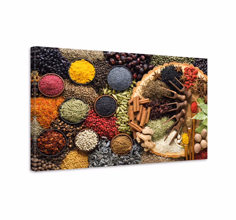 Väri mausteet ravintola canvas - Tenstickers