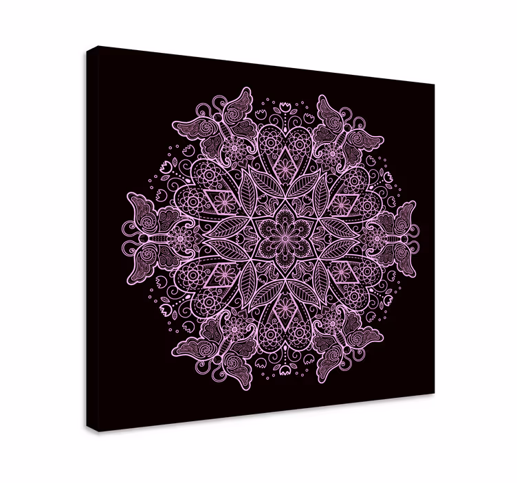 Perhonen mandala perhoscanvas - Tenstickers
