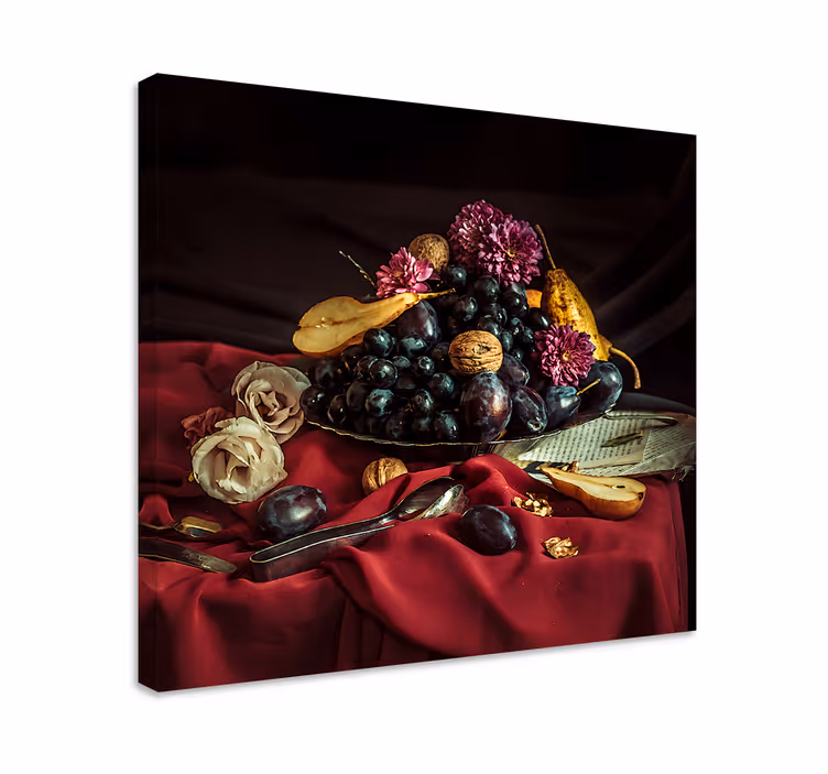 Elegantti hedelmäasetelma canvas-taulu - Tenstickers