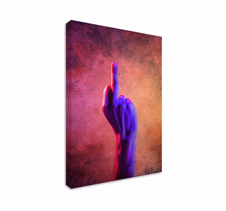 Värikäs ele maalais canvas taulu - Tenstickers