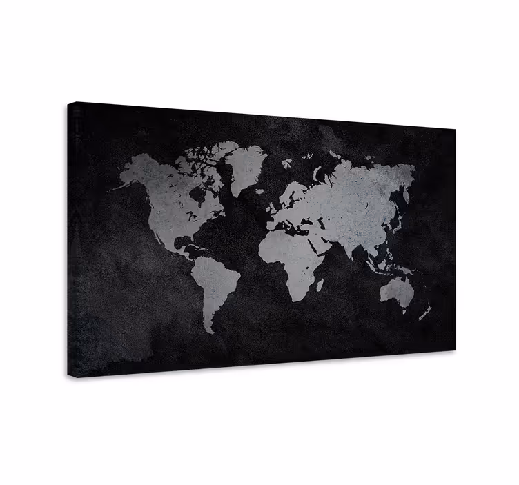 Nykyajan maailmankartta canvas-taulu - Tenstickers