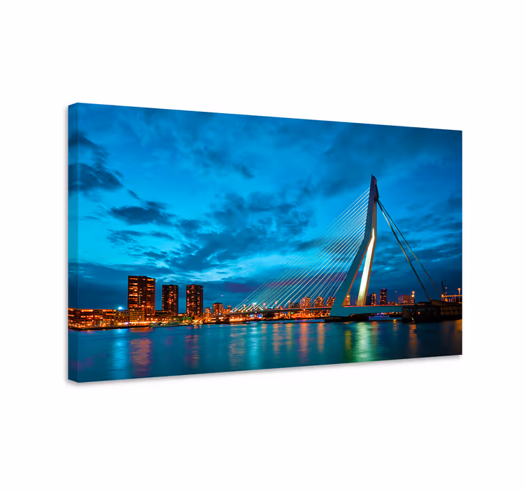 Rotterdamin kaupunkitaivaan näkymä canvas taulu - Tenstickers