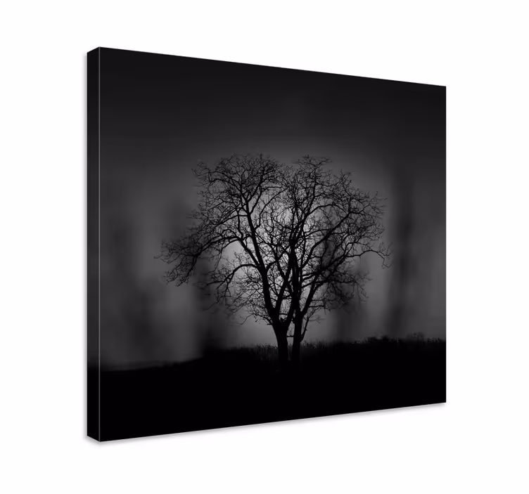 Puun siluetti canvas-taulu - Tenstickers