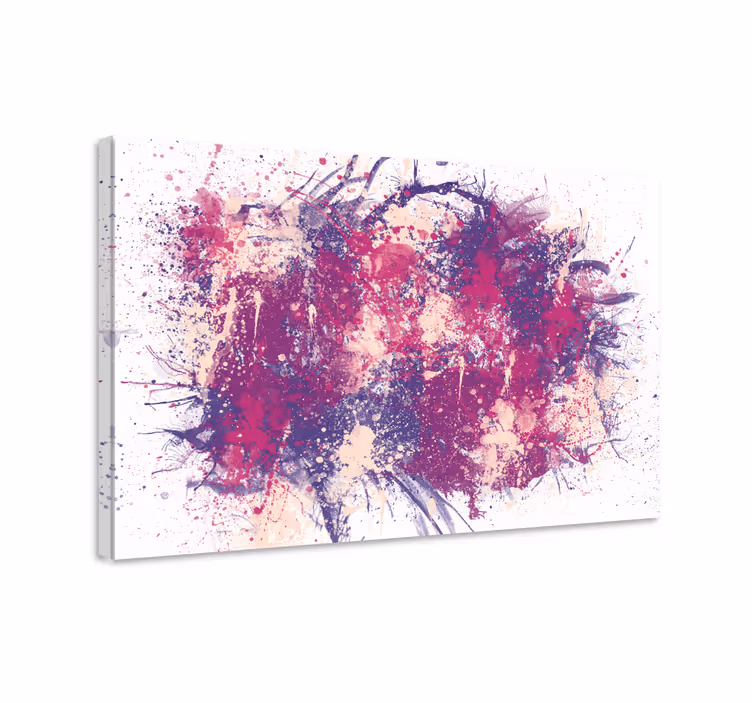 Täplikäs roiske taide canvas - Tenstickers