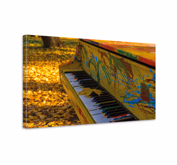 Pianon roiskeita Musikaali canvas - Tenstickers