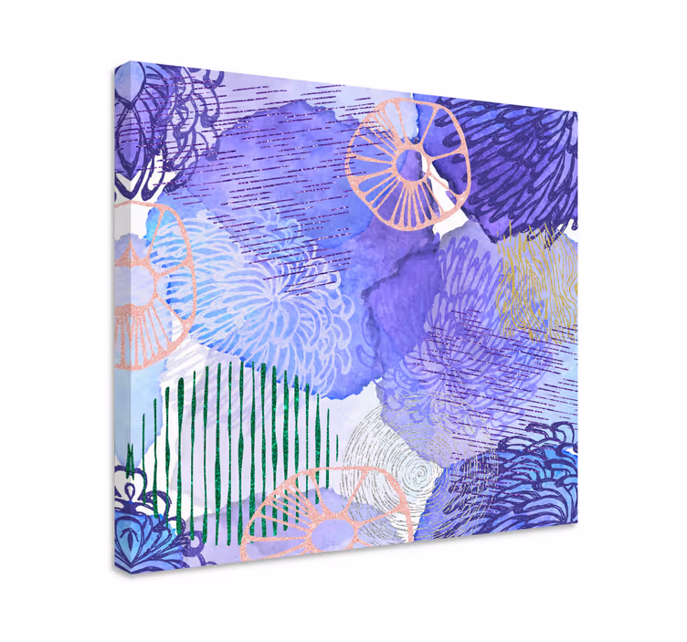 Kukka tilkka taide canvas - Tenstickers