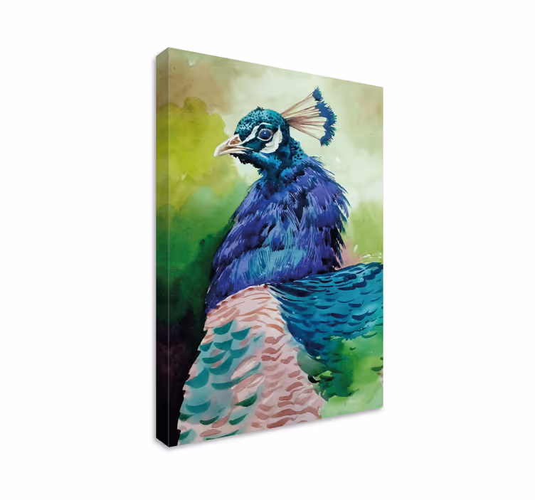 Värikkäitä kalkkunalintuja lintu canvas - Tenstickers