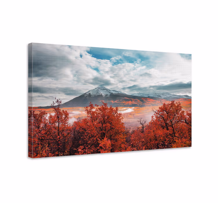 Majesteettinen vuoristomaisema canvas taulu - Tenstickers