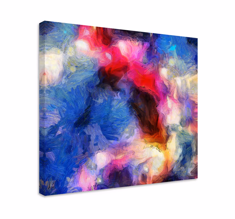 Abstraktien värien maalaus taide canvas - Tenstickers
