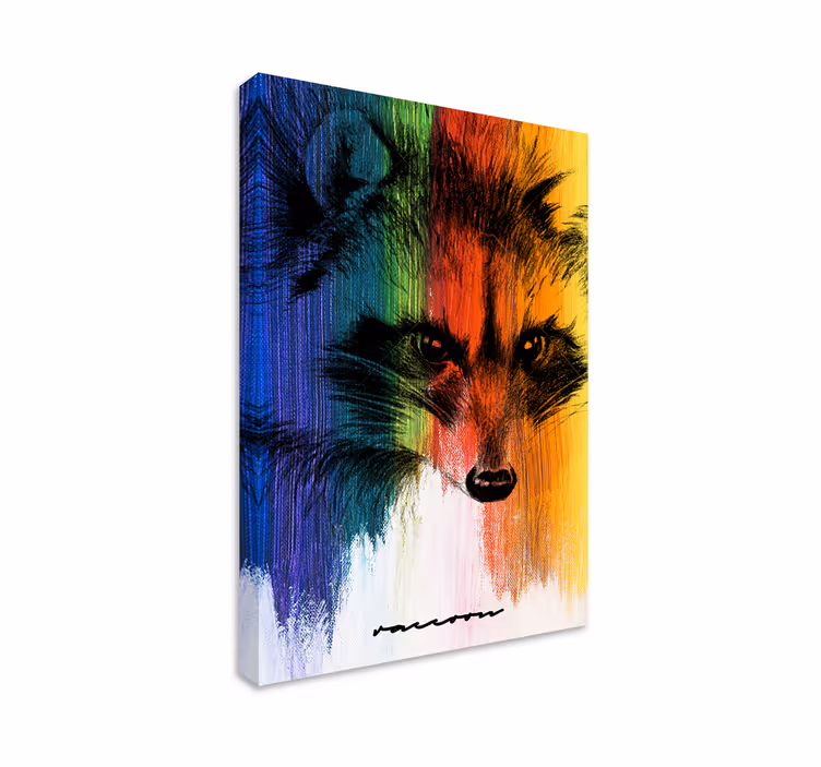 Sateenkaaren pesukarhu Muut eläimet canvas - Tenstickers