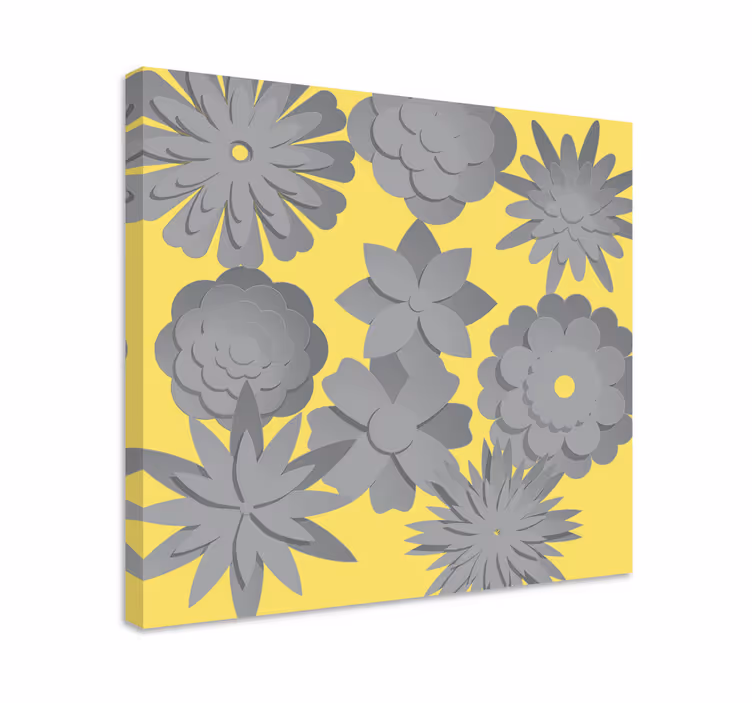 Pantone 3d kukkia 3d canvas - Tenstickers