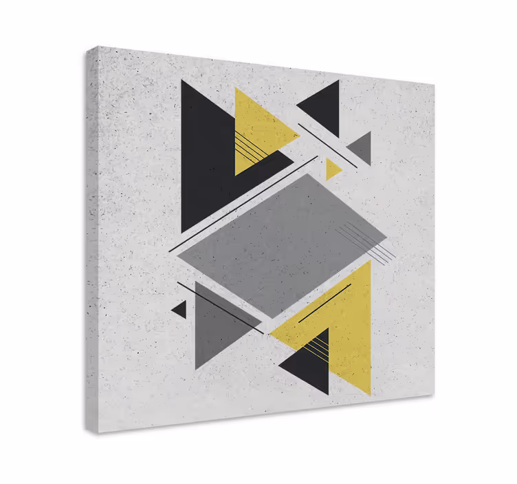 Geometriset muodot asetelmassa canvas-taulu - Tenstickers