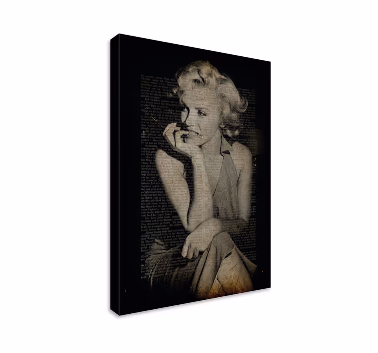 Klassinen hollywoodin ikoni hahmo canvas taulu - Tenstickers