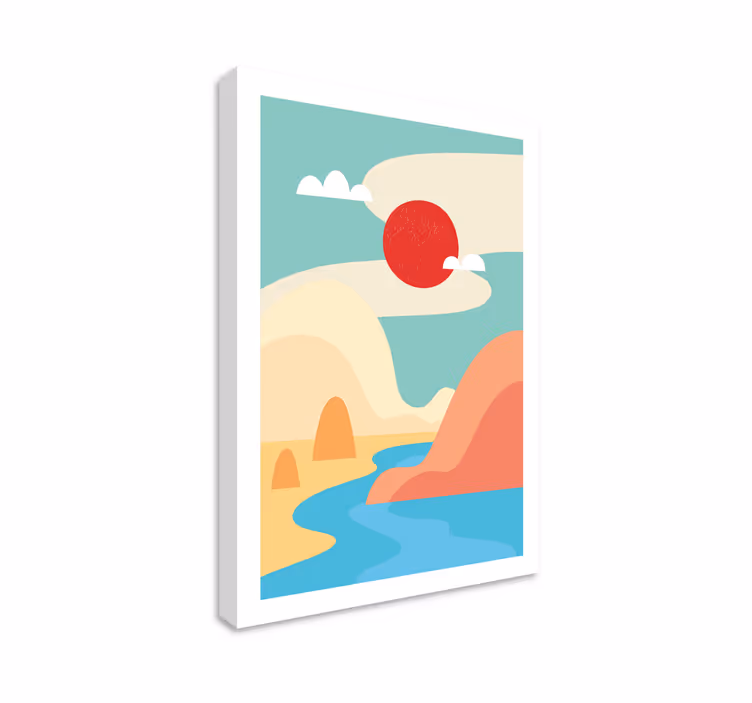 Abstrakti luontomaisema canvas taulu - Tenstickers