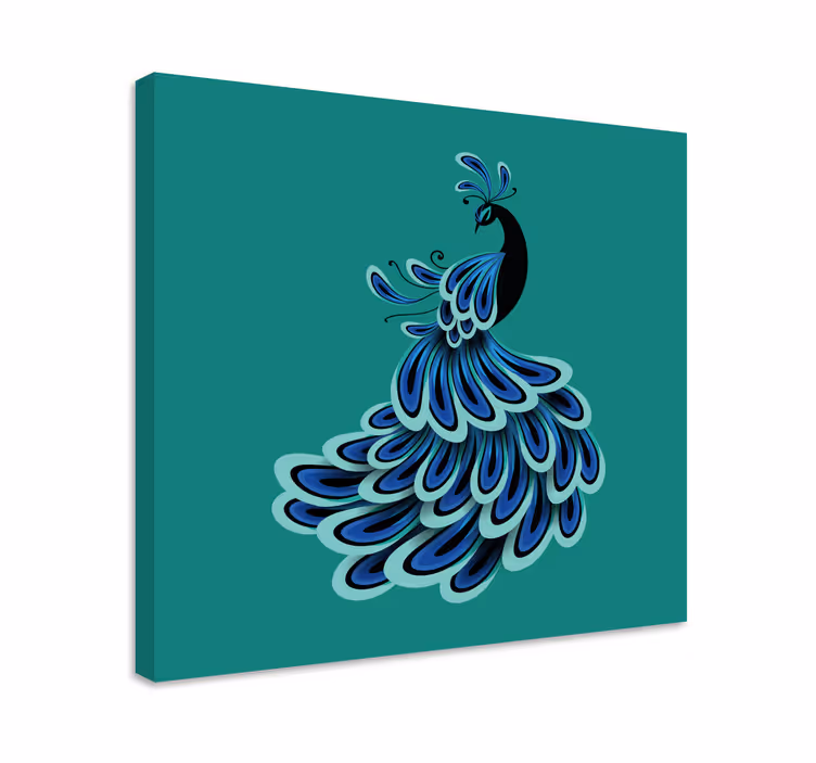 Upea riikinkukko lintu canvas - Tenstickers