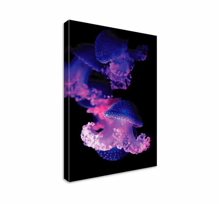 Violetti meduusa moderni canvas - Tenstickers