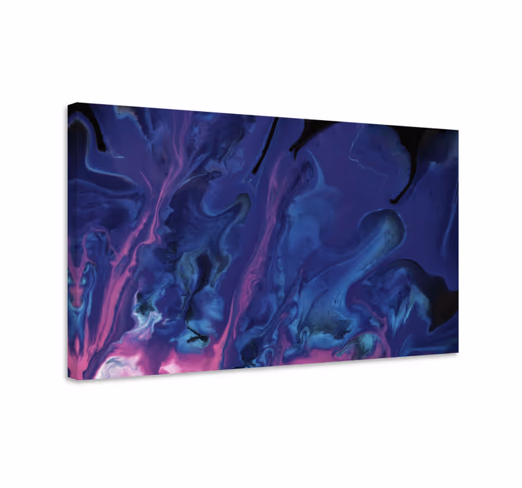 Violetti ja sininen kaltevuus moderni canvas - Tenstickers