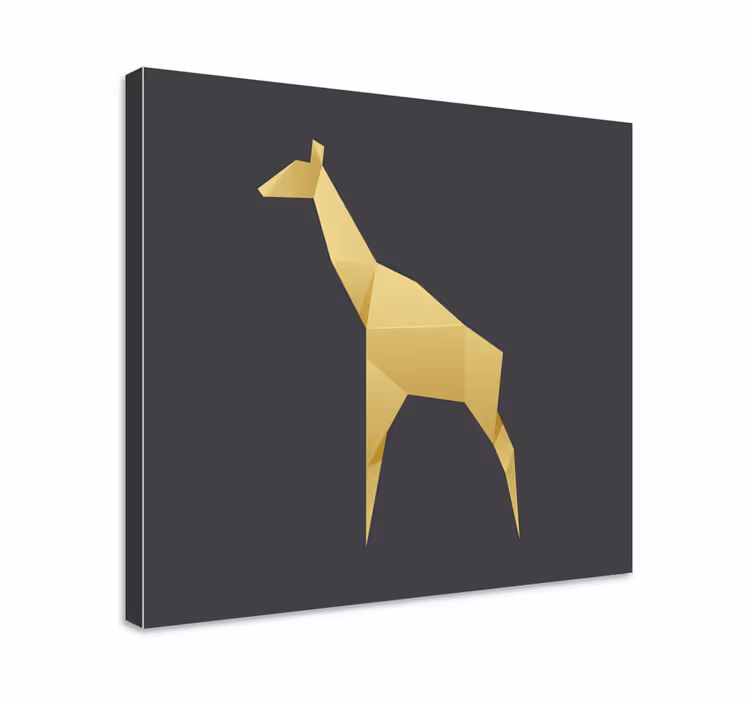 Elegantti kirahvin siluetti canvas taulu - Tenstickers
