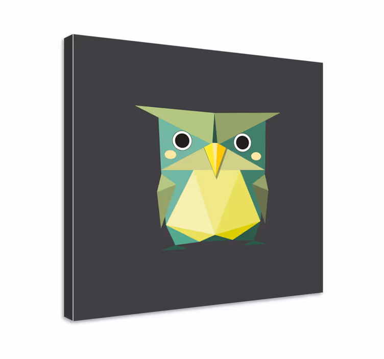 Origami pöllö Muut eläimet canvas - Tenstickers