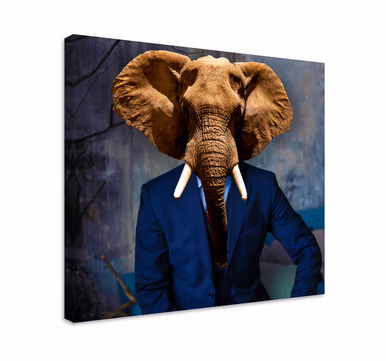 Norsu canvas taulu pääkuva - Tenstickers