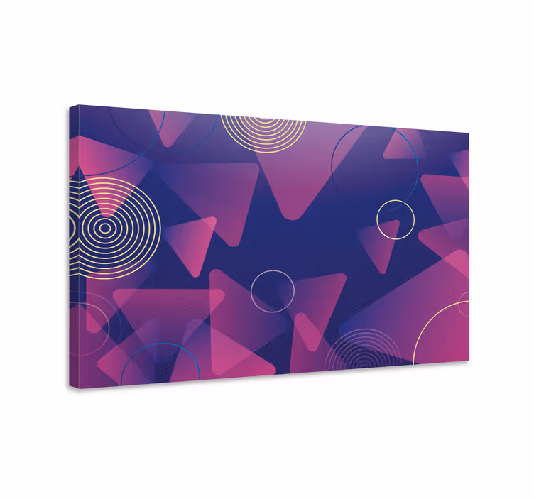 Dynaamiset muodot kuvio geometrinen canvas taulu - Tenstickers