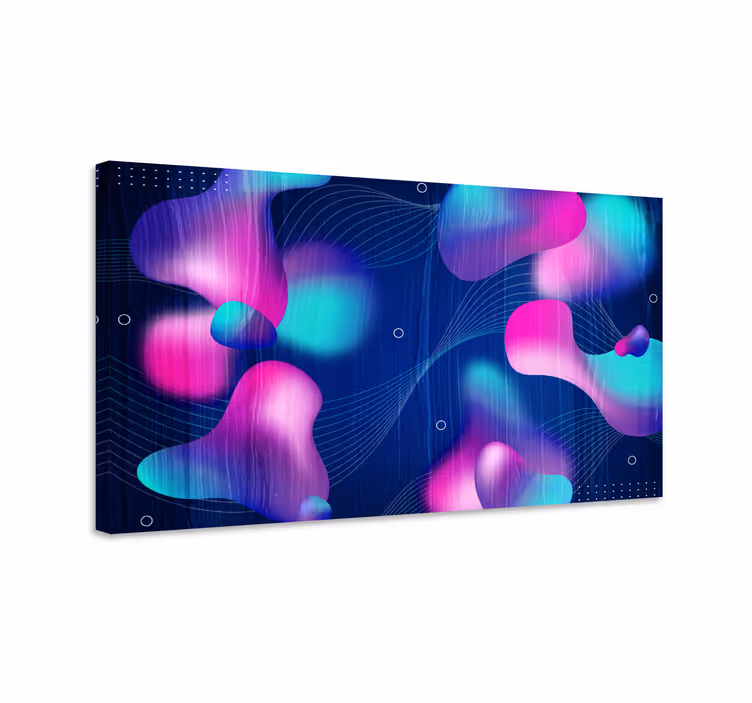 Moderni canvas taulu abstrakteista fluidimuodoista - Tenstickers