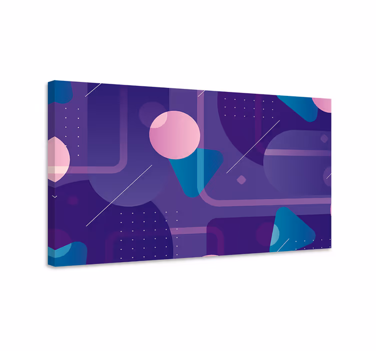 Abstraktit muodot taulussa - Tenstickers