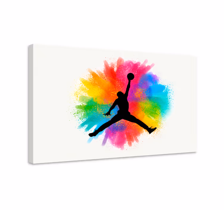 Michael jordan viileä koripallo nuorten canvas - Tenstickers
