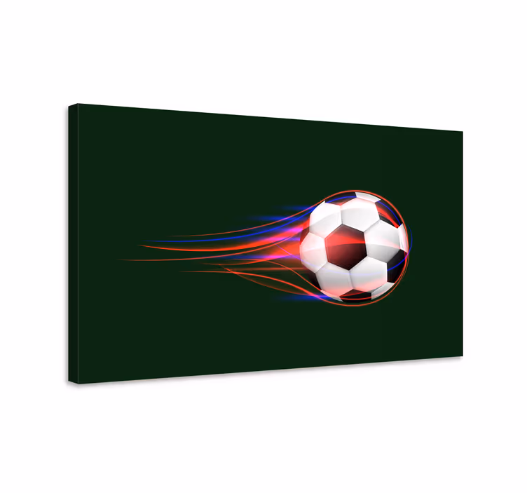 Dynaaminen jalkapallopallo urheilu canvas taulu - Tenstickers