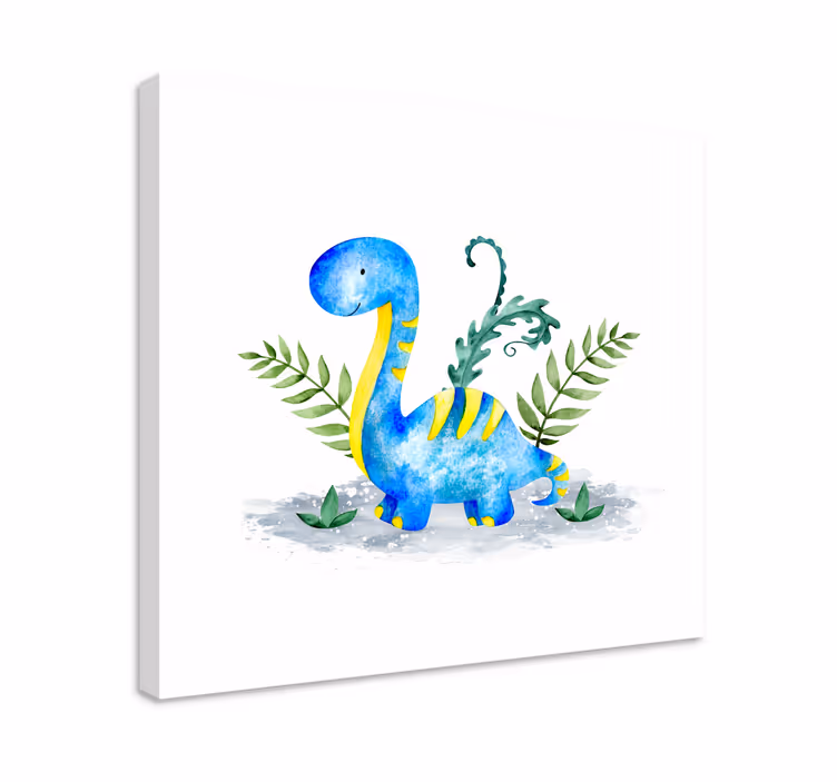 Dinosaurus pitkä kaula dinosaurus canvas - Tenstickers